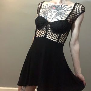 Fishnet dress